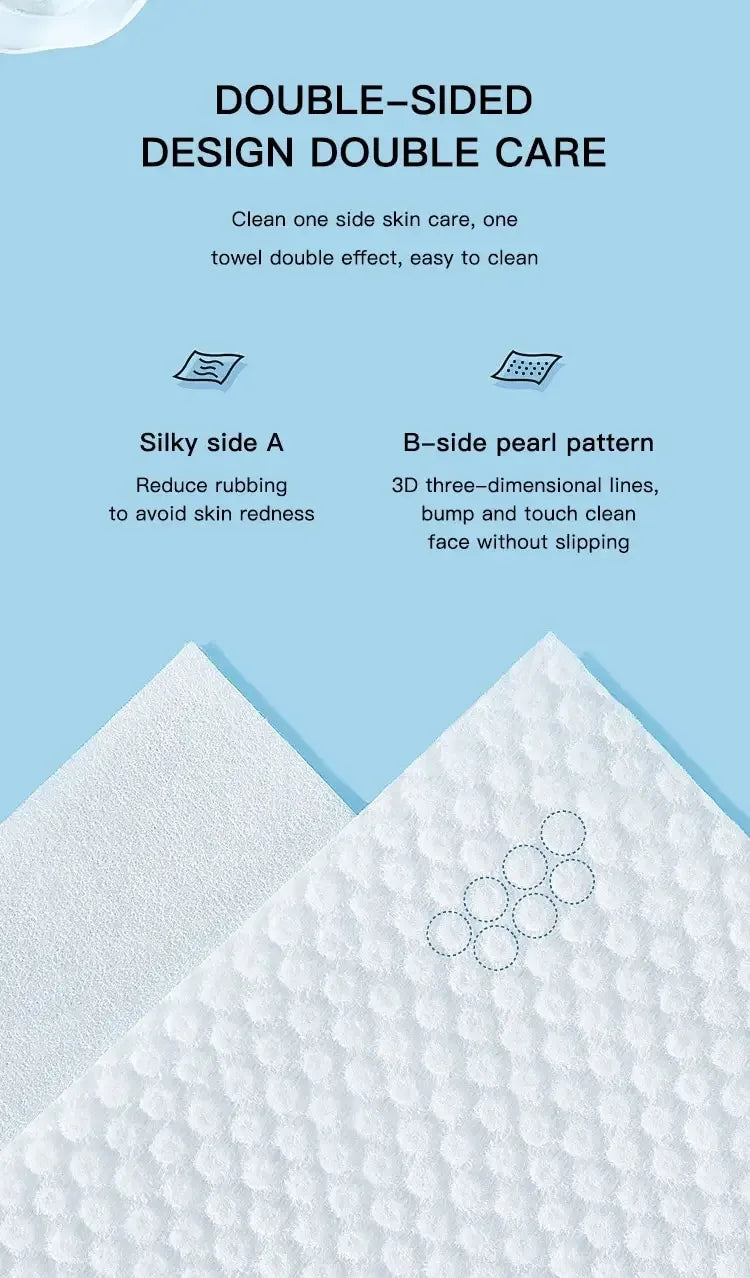 Clean Skin Club Clean Towels XL™, 100% USDA Biobased Face Towel, Disposable Face Towelette, Eczema Association Accepted, Makeup Remover Dry Wipes, Ultra Soft, 50 Ct, 1 Pack