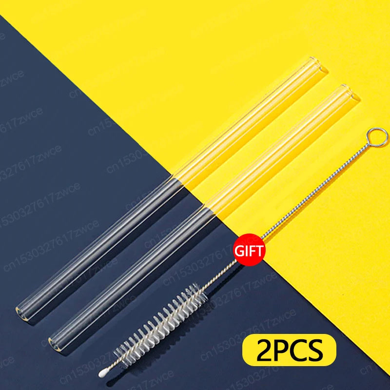 30cm Straight Drinking Straws Vacuum Tumbler Themos Cup Bottle Replacement Straw with Brush Suitable for Stanley 18-40oz